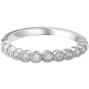 0.25cts Big And Small Bubble with starburst detail Diamond Ring