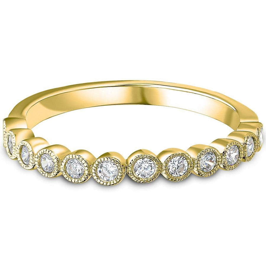 0.25cts Big And Small Bubble with starburst detail Diamond Ring