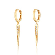 Scream Pretty Sparkling Spike Hoop Earrings