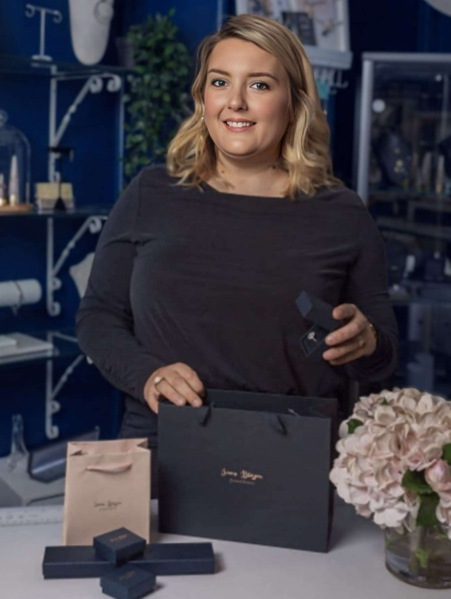 18ct yellow gold Lab Grown Diamond Trilogy Ring all Oval Cuts