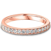 0.25cts Vintage Grain Diamond wedding ring