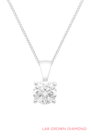 0.50ct Lab Grown Diamond solitaire timeless pendant
