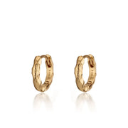 Scream Pretty Gold Molten Huggie Earrings