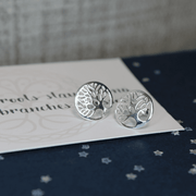 Sterling Silver Tree Of Life Stud Earrings