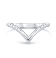 White Gold Wishbone Wedding Ring