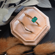 Yellow Gold Wishbone Wedding Ring