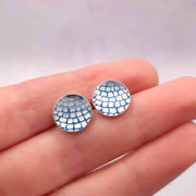 Circle and Dash Circle Studs