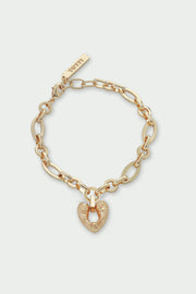 Tutti Gold Heart Pendant Amity Bracelet