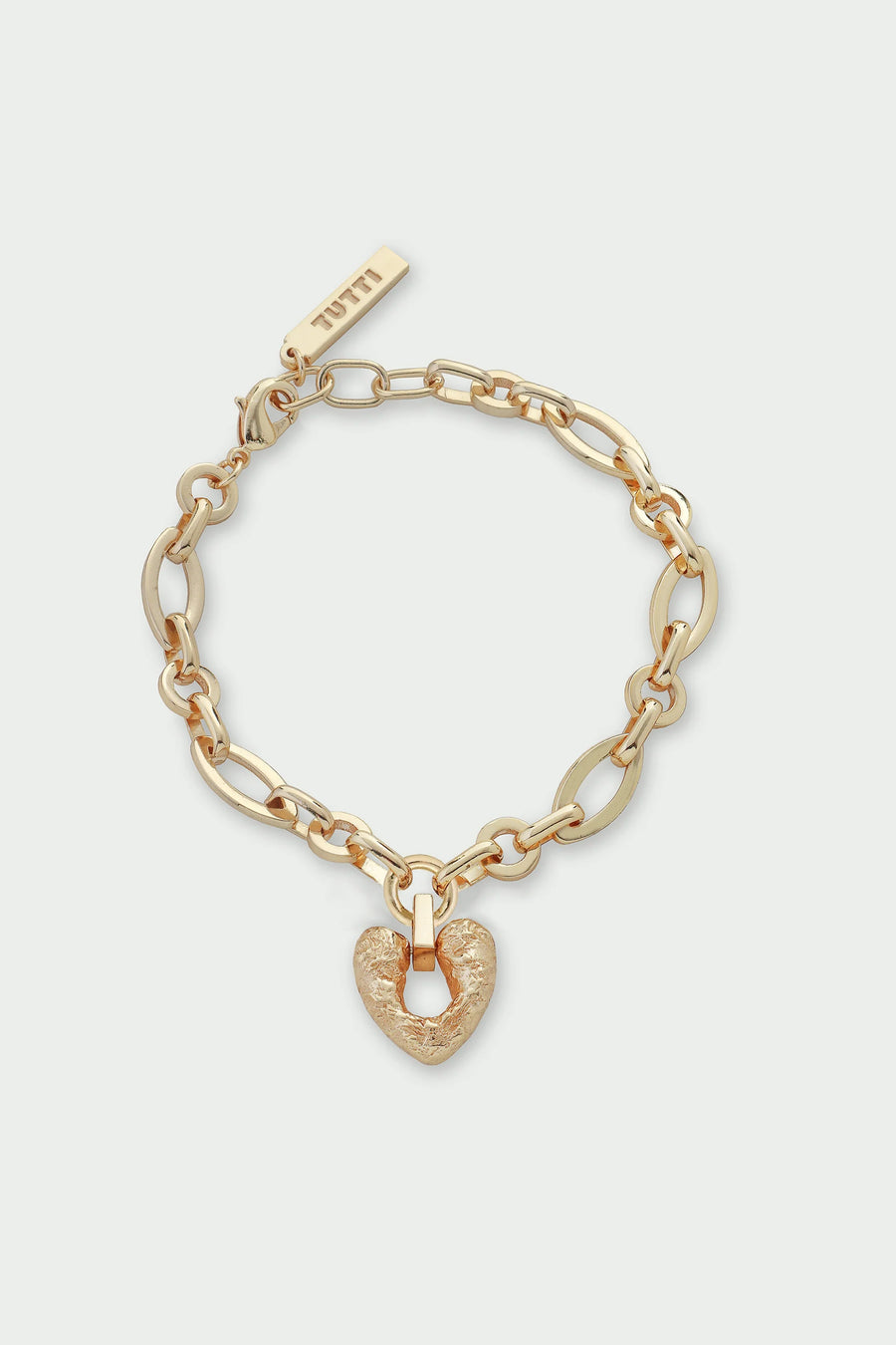 Tutti Gold Heart Pendant Amity Bracelet