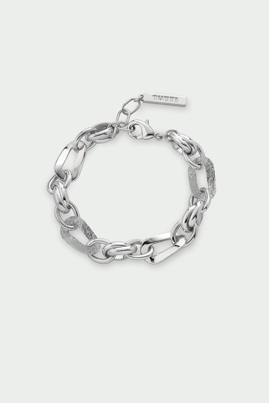 Tutti and Co wave chain bracelet silver