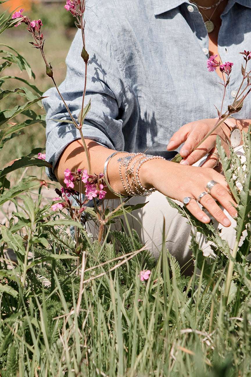 Sterling Silver Personalised Tree Of Life Charm Bracelet Free Engraving