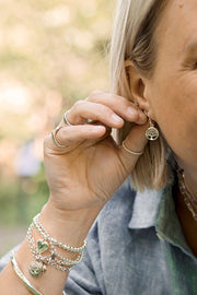 Silver Drop Dangle Tree Of Life Earrings