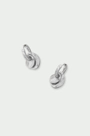 Tutti Silver Double Disc Hoop Baia Earrings
