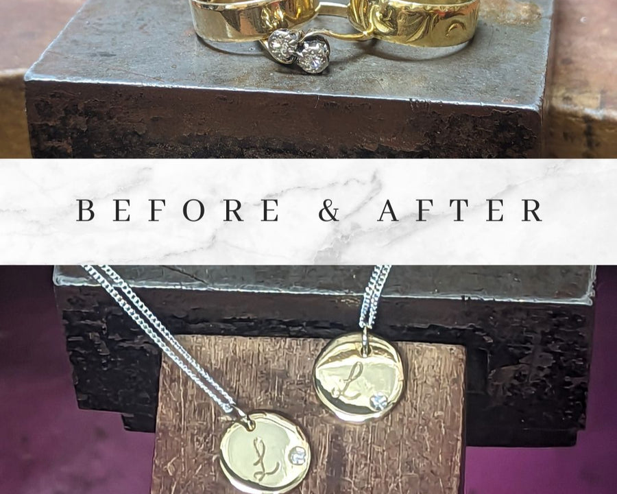 Heirloom gold nugget - melt your own gold charm