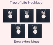 Sterling Silver Large Tree Of Life Necklace Big Enough For Lots Of Names