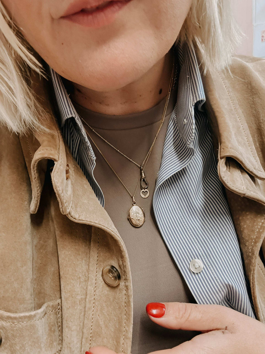 Jenny Blossom Gold Floral Locket