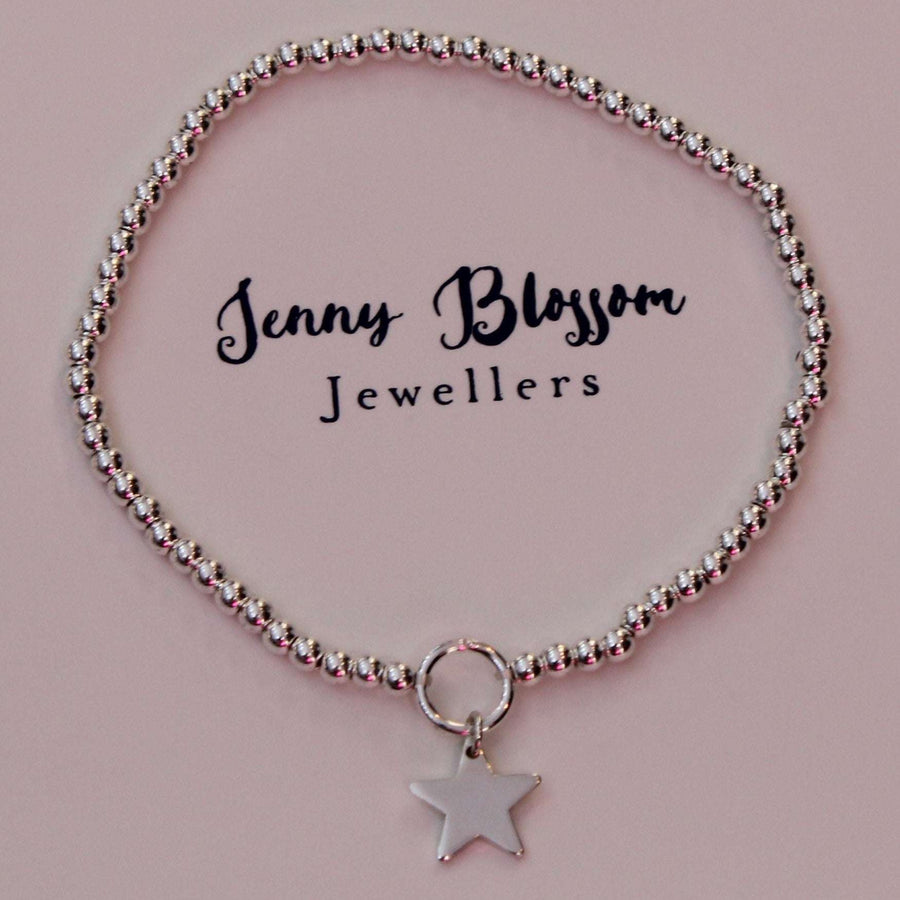 Stretchy Ball Bracelets With Personalised Charm