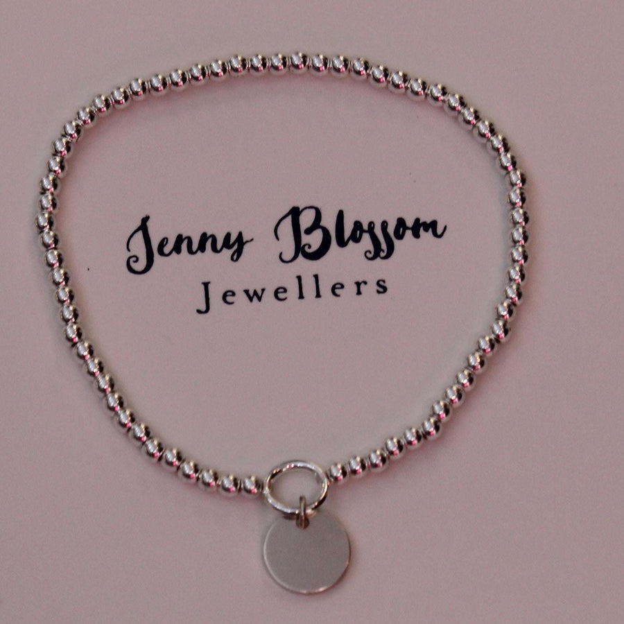 Stretchy Ball Bracelets With Personalised Charm