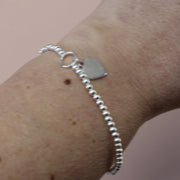 Stretchy Ball Bracelets With Personalised Charm