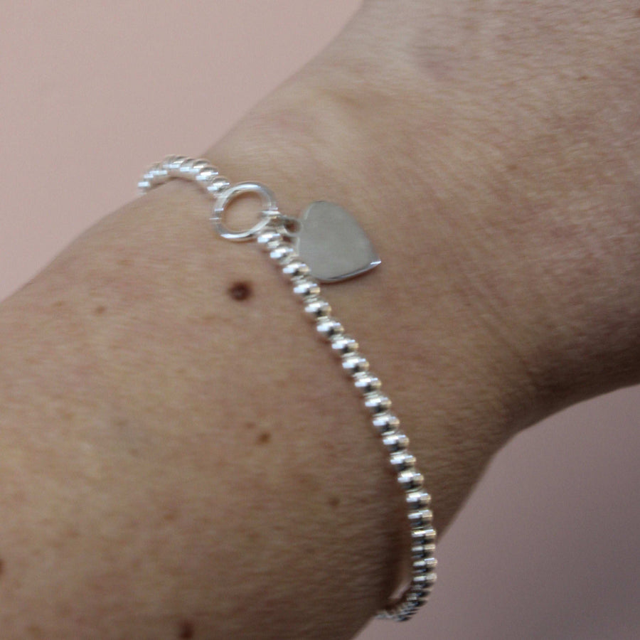 Stretchy Ball Bracelets With Personalised Charm