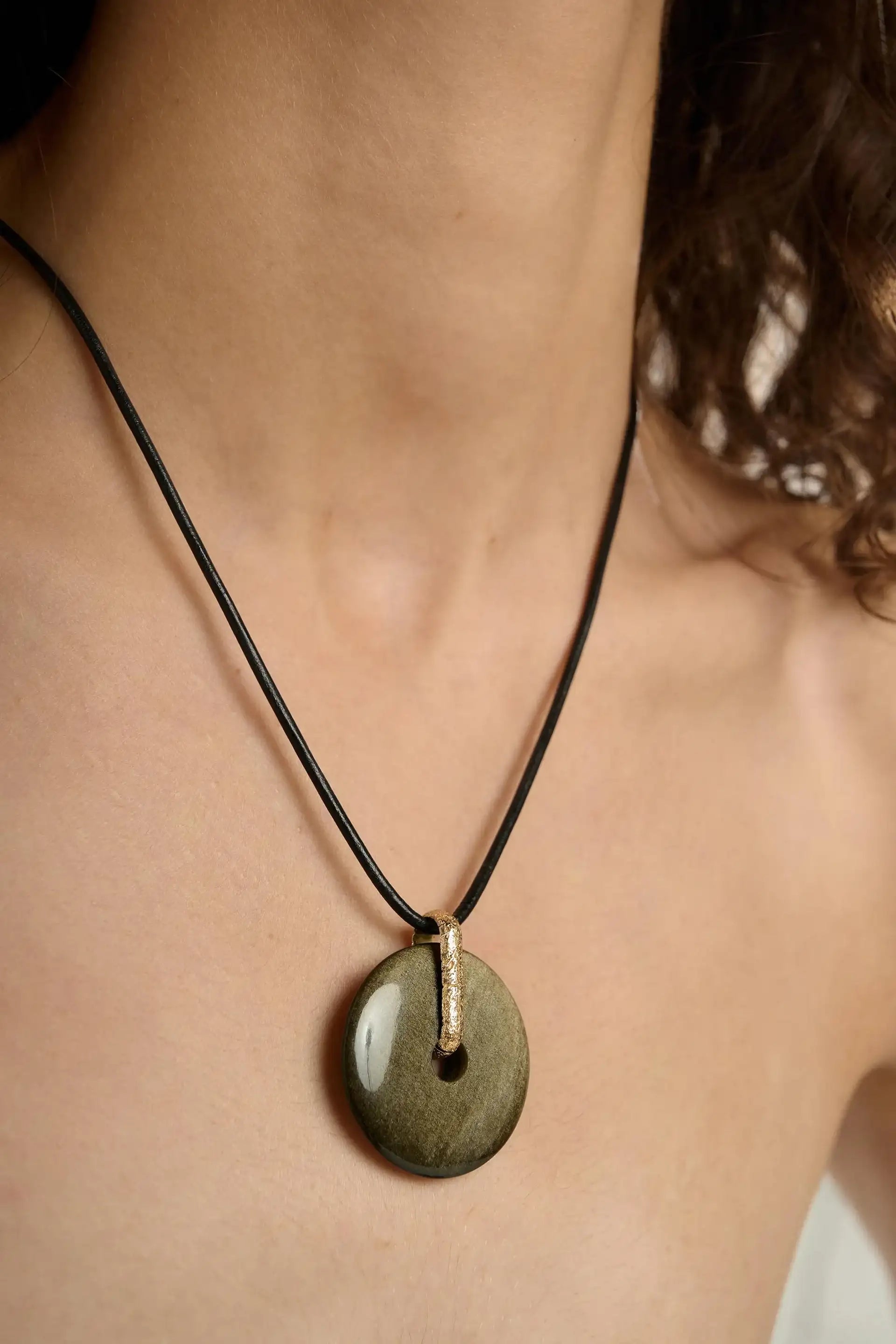 Tutti And Co Energy Necklace Black Cord