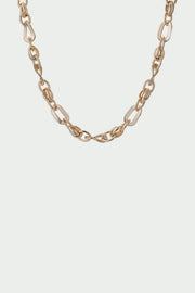 Tutti and Co wave chain necklace gold