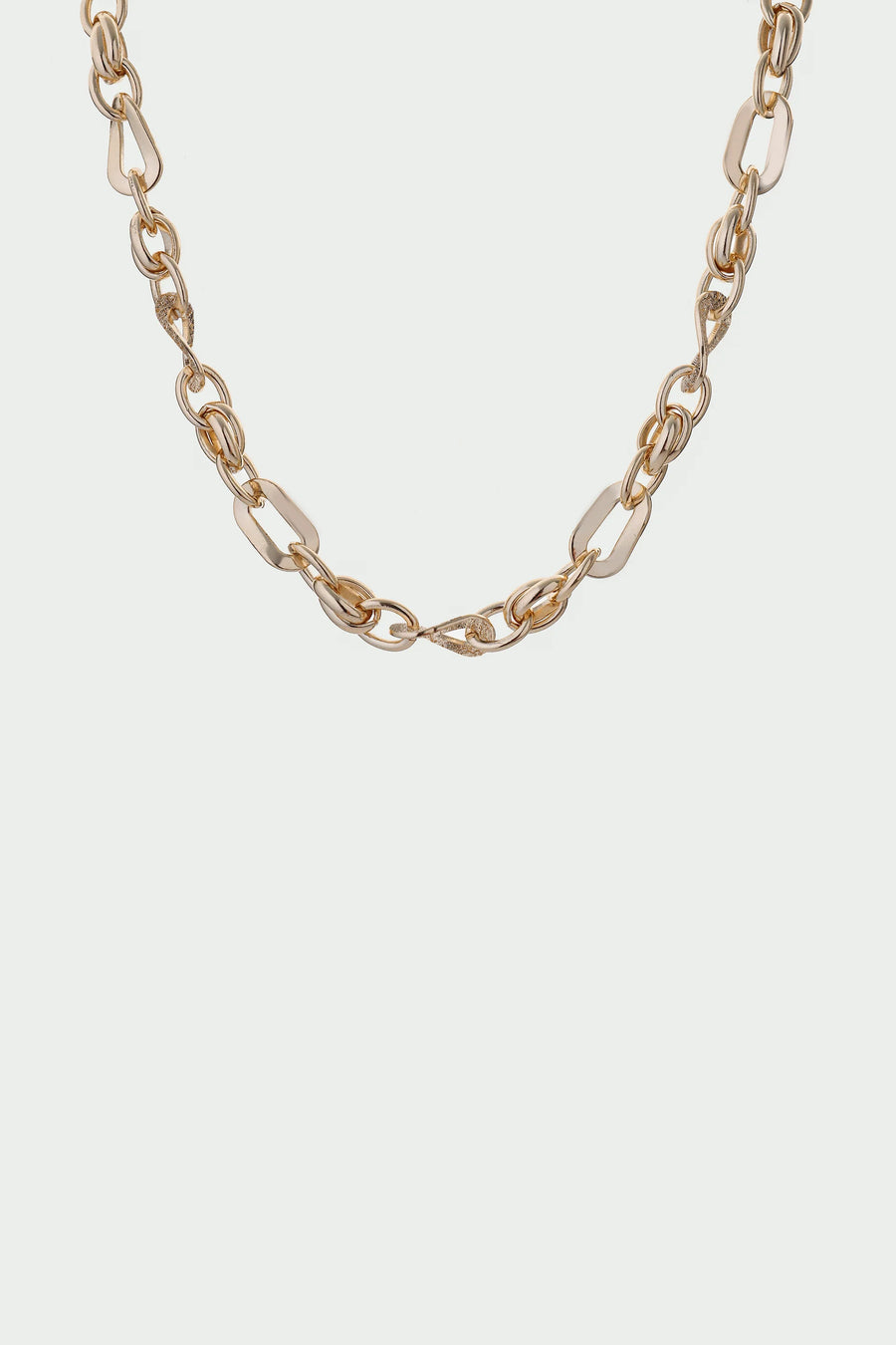 Tutti and Co wave chain necklace gold