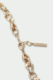 Tutti and Co wave chain necklace gold