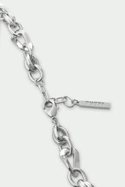 Tutti and Co wave chain necklace silver