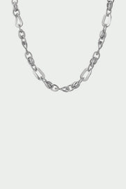 Tutti and Co wave chain necklace silver
