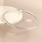 Sterling Silver Hammered Bangle