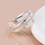 Sterling Silver Smooth Twist Ring