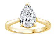 18ct yellow gold Lab Grown Pear Cut Diamond Engagement Ring