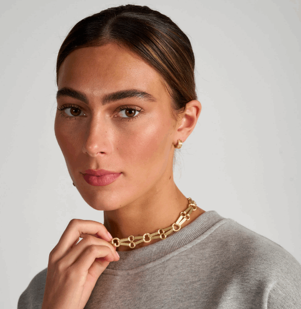 Tutti and Co Infinite Gold Collar Necklace