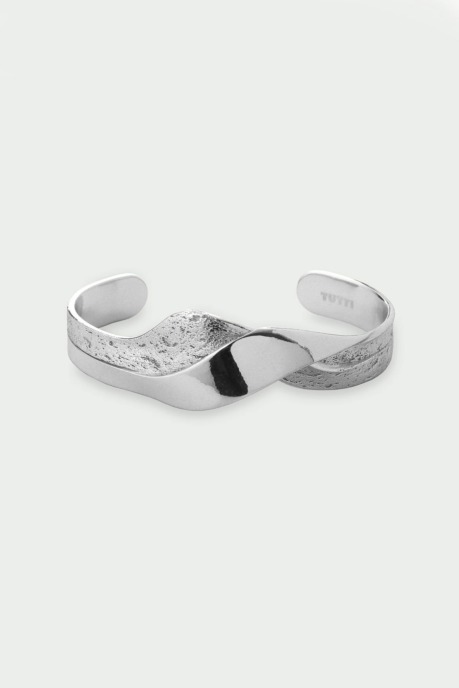 Tutti Silver Wave Bangle