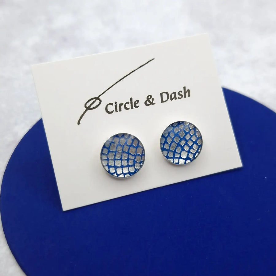 Circle and Dash Circle Studs