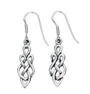 Celtic Drop Earrings | Sterling Silver