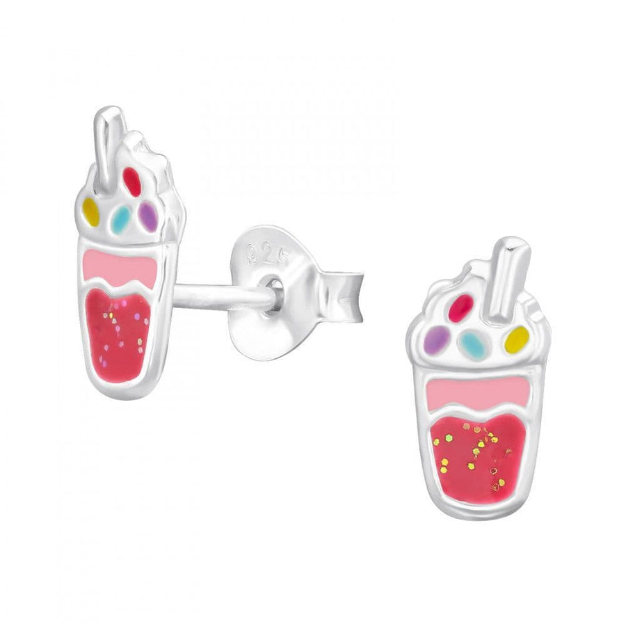Children's Fun Milkshake Stud Earrings