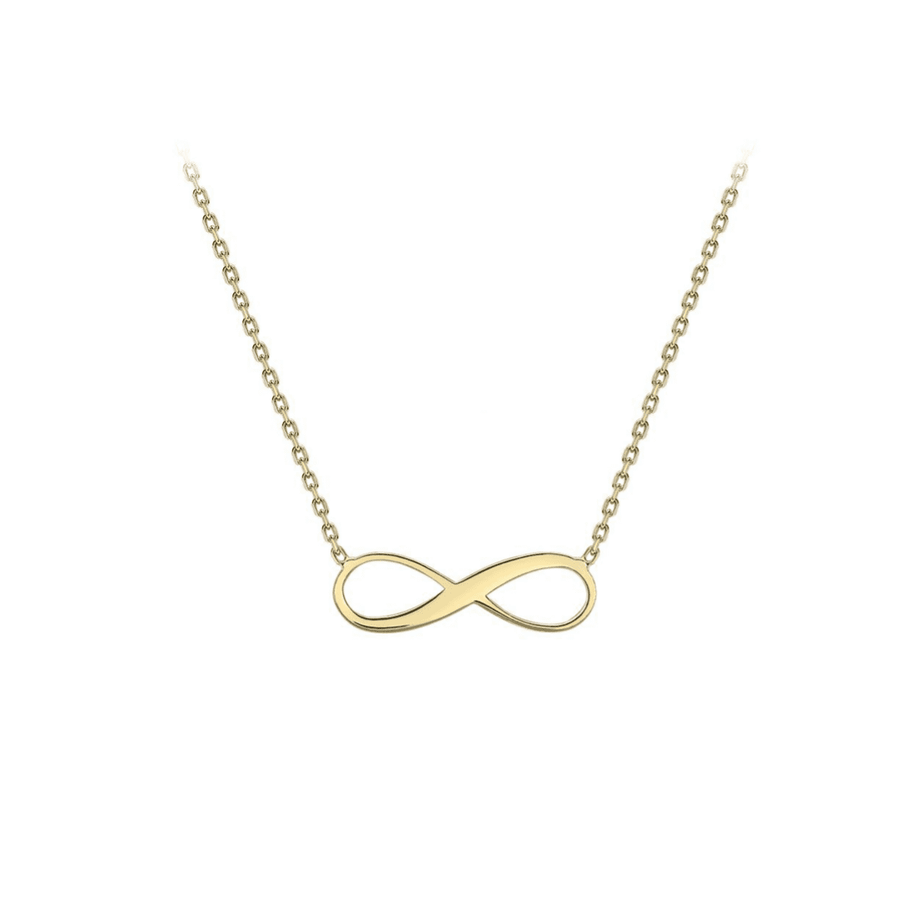 Dainty 9ct Yellow Gold Infinity Necklace