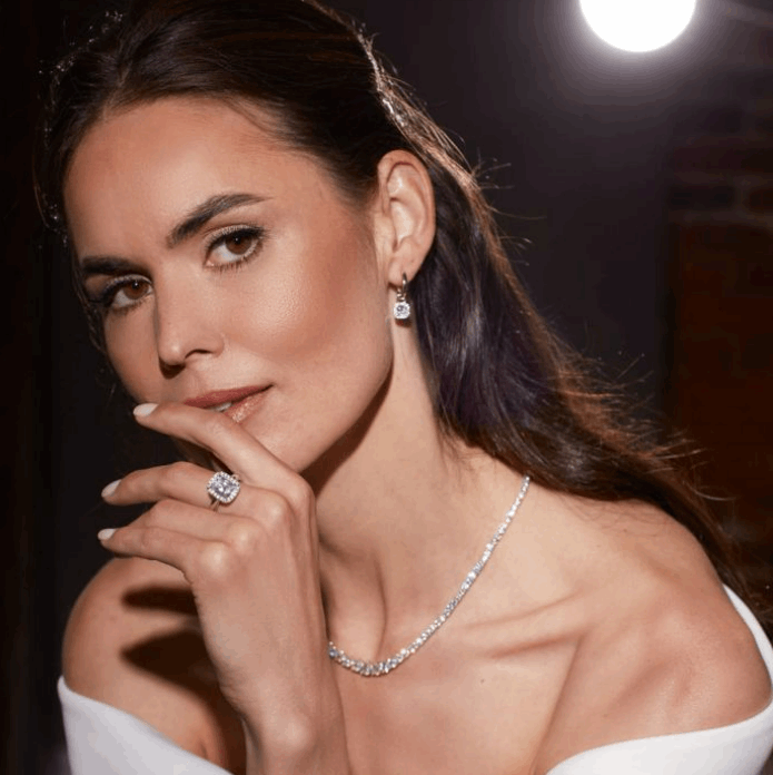 Diamonfire Graduated Zirconia Tennis Necklace