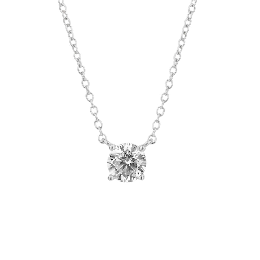 Diamonfire Four Claw Solitaire Floating Necklace
