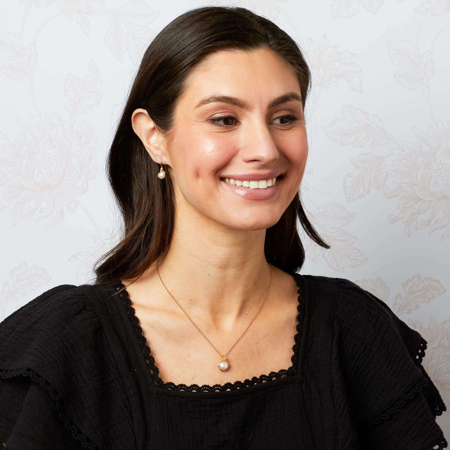 Laura Ashley Ickleford Tulips Freshwater Pearl Necklace