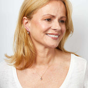 Shield Cut Topaz Drop Earrings in 9ct Gold