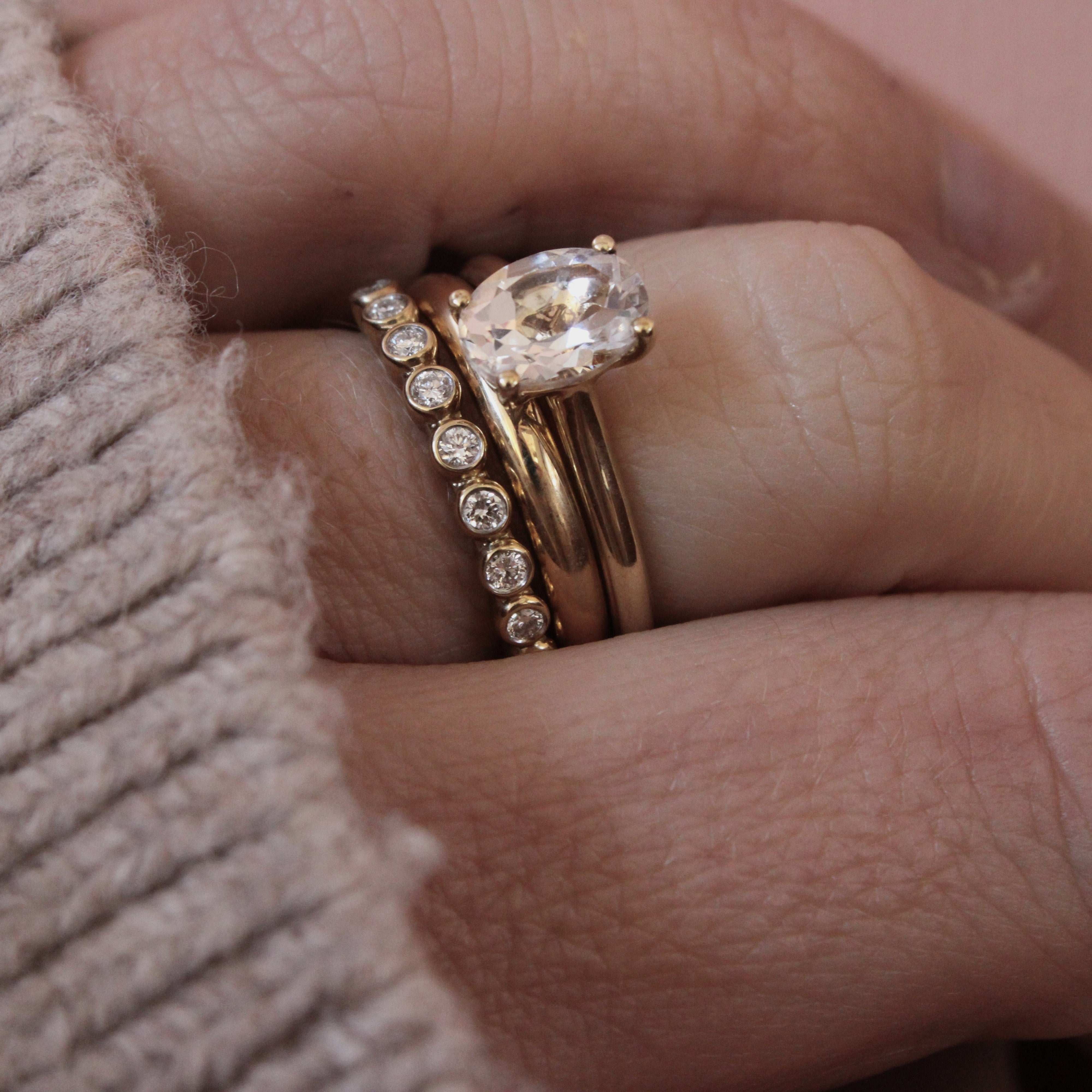 9ct Yellow Gold Bubble Wedding Ring