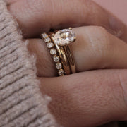 18ct Yellow Gold And Oval Diamond Engagement Ring