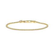 Gold Plated Classic Fine Tennis Bracelet