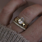 Broad 4mm ladies Yellow Gold Court Wedding Ring