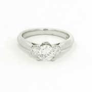 Lab Grown Diamond Trilogy With Round Stones Engagement Ring