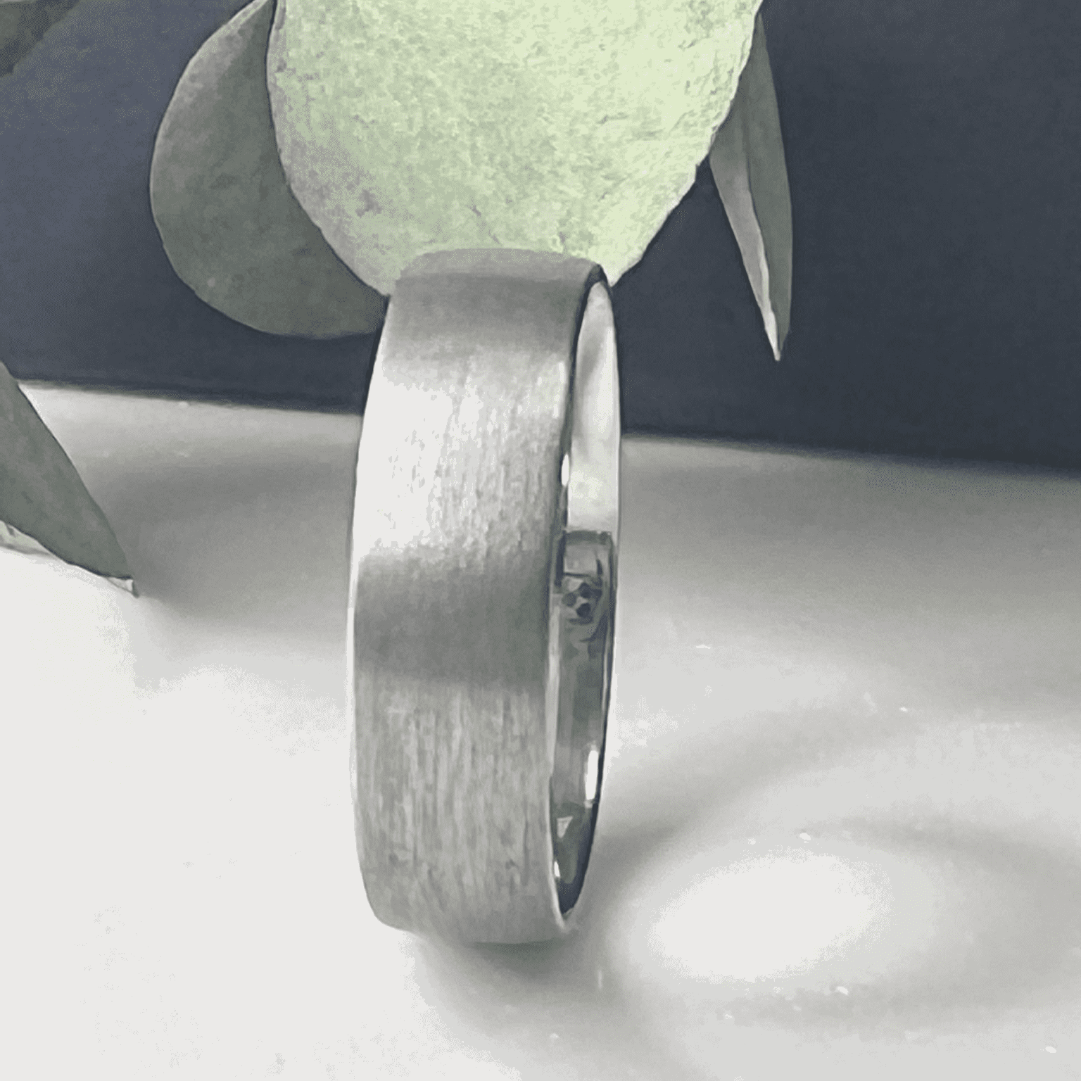 Men's Matt Finish Court Wedding Ring