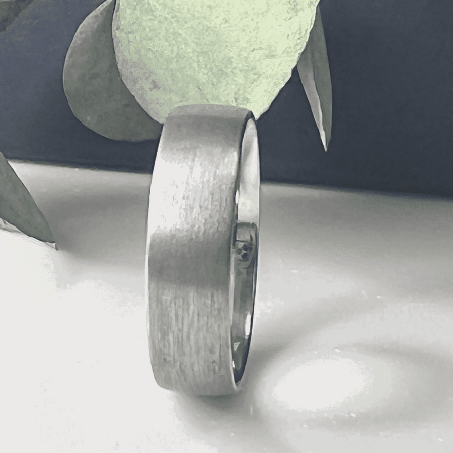 Men's Matt Finish Court Wedding Ring